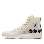 CDG CONVERSE Multi Black Heart Chuck Taylor All Star '70 High Sneakers