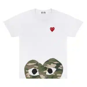 CDG Camouflage Edge Heart T-Shirt