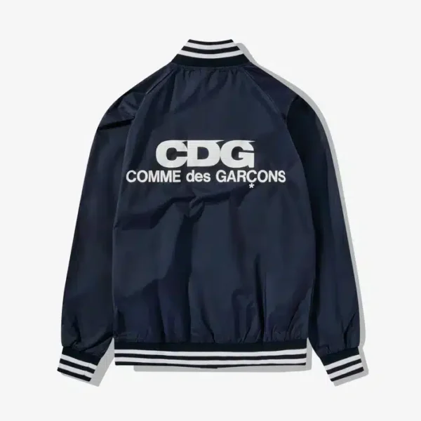 CDG Comme des Garçons Logo Printed Stadium Jacket