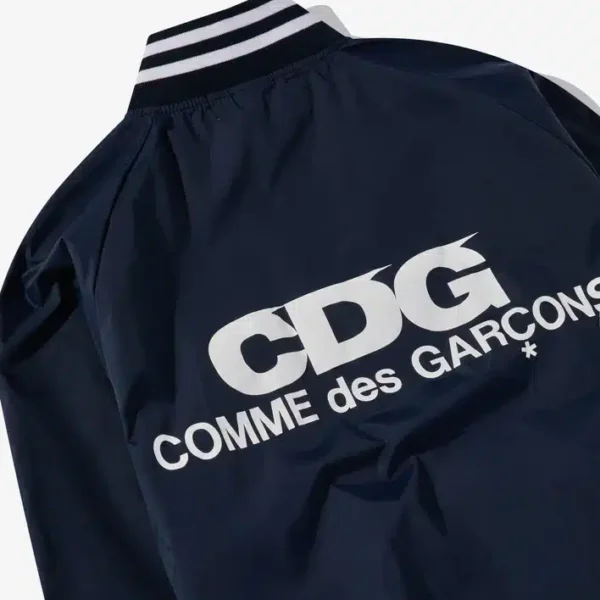 CDG Comme des Garçons Logo Printed Stadium Jacket