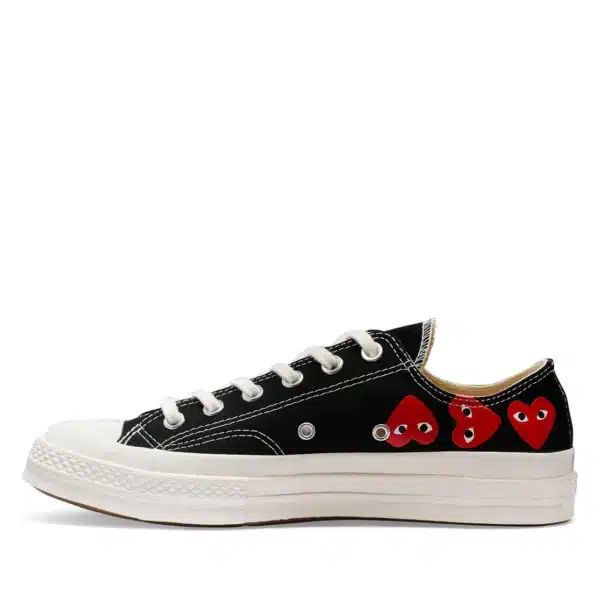 CDG Converse Multi Red Heart Chuck Taylor All Star '70 Low Sneakers