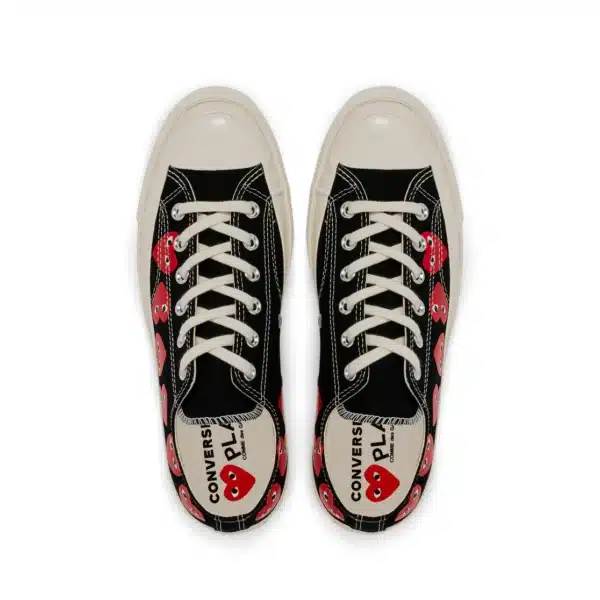 CDG Converse Multi Red Heart Chuck Taylor All Star '70 Low Sneakers