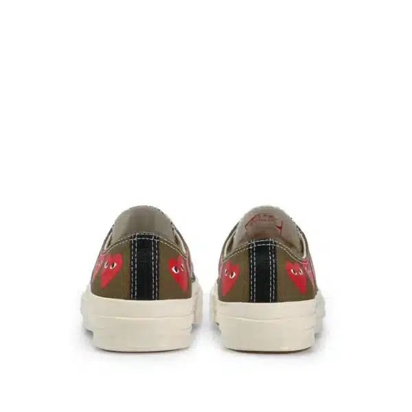 CDG Converse Multi Red Heart Chuck Taylor All Star ’70 Low Top Shoes