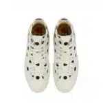 CDG Converse Polka Dot Red Heart Chuck Taylor All Star ’70 High Sneakers