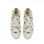 CDG Converse Polka Dot Red Heart Chuck Taylor All Star ’70 Low Shoes