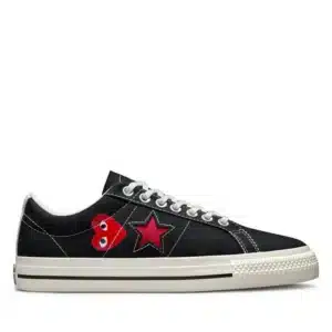 CDG Converse Red Heart One Star shoes