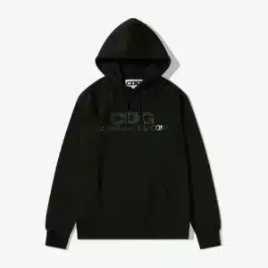 CDG Monochrome Logo Black Hoodie