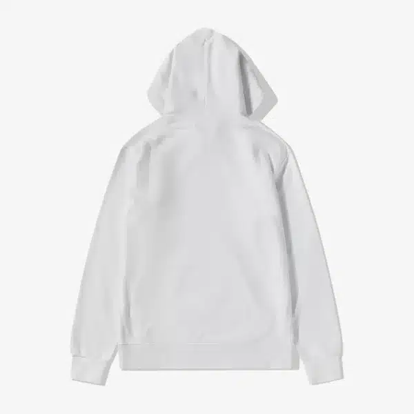 CDG Monochrome Logo White Hoodie