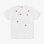 CDG PLAY Multi Red Heart Logo T-Shirt