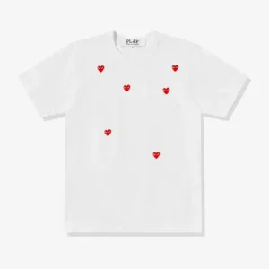 CDG PLAY Multi Red Heart Logo T-Shirt