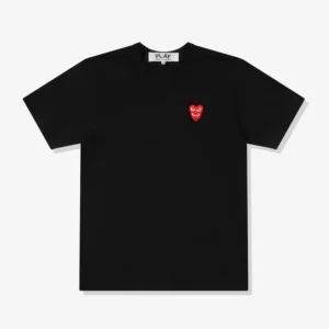 CDG PLAY with Double Red Heart T-Shirt