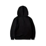 CDG Play Big Dual Heart Logo Printed Black Hoodie