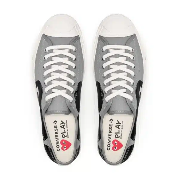 CDG Play Converse Low Top Black Heart Jack Purcell Sneakers