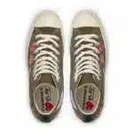 CDG Play Converse Multi Red Heart Chuck Taylor All Star ’70 High Sneakers