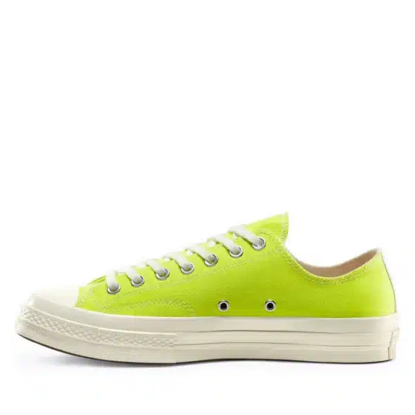 CDG Play Converse Red Heart Chuck ’70 Low Top Green Shoes