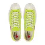 CDG Play Converse Red Heart Chuck ’70 Low Top Green Shoes