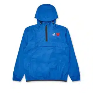 CDG Play K-Way Half Zip Blue Jacket