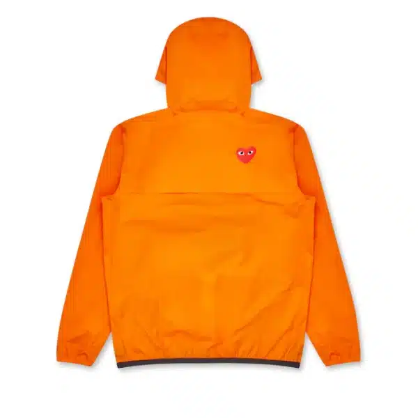 CDG Play K-Way Half Zip Orange Jacket