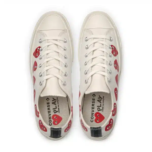 CDG Play Multi Red Heart Chuck Taylor All Star ’70 Low Sneakers