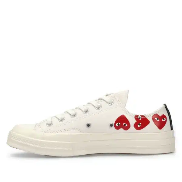 CDG Play Multi Red Heart Chuck Taylor All Star ’70 Low Sneakers