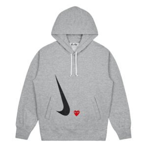 CDG Play Nike Grey Hoodie