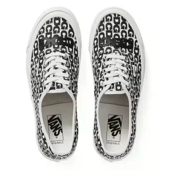 CDG Play Vans Message Authentic White Shoes