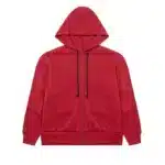 CDG Play X The Artist Invader Zip Up Red Hoodie