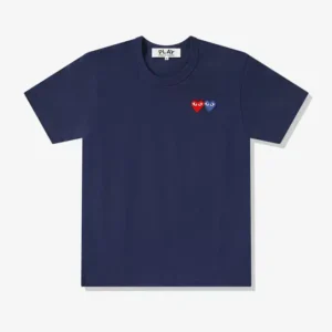 CDG Play with Double Heart T-Shirt