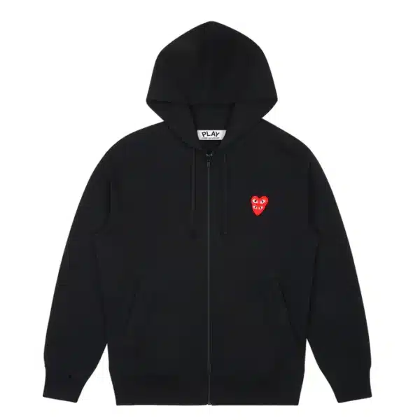 CDG Play with Double Red Heart Hoodie