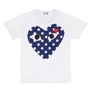 CDG Polka Dot Big Heart T-Shirt