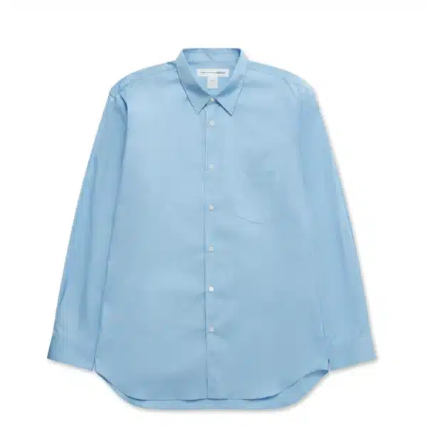 CDG Shirt Forever Classic Fit Woven Cotton Blue Shirt