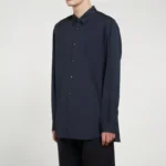 CDG Shirt Forever Classic Fit Woven Cotton Navy Shirt