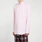 CDG Shirt Forever Classic Fit Woven Cotton Pink Shirt