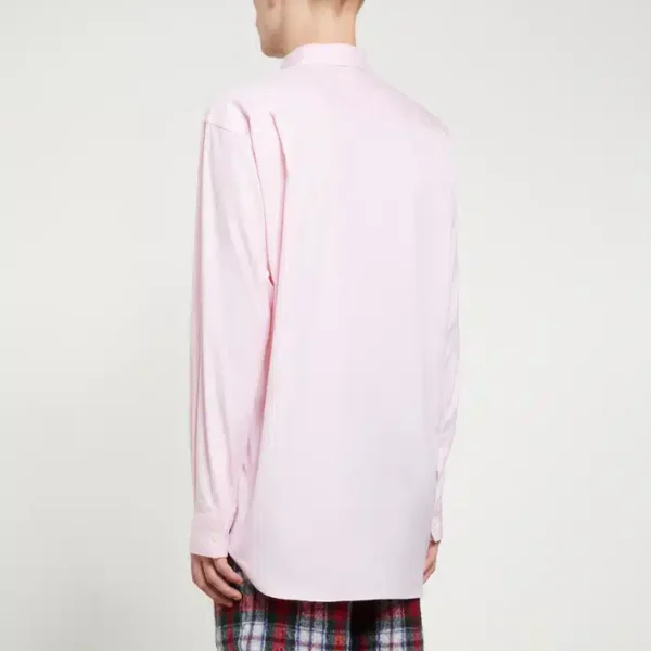 CDG Shirt Forever Classic Fit Woven Cotton Pink Shirt