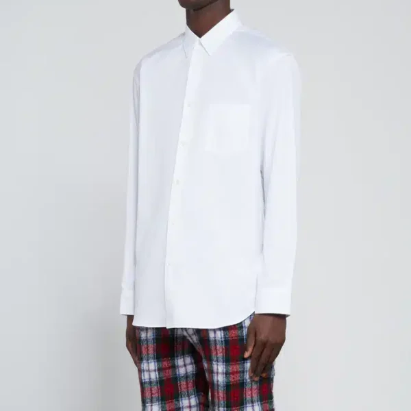 CDG Shirt Forever Classic Fit Woven Cotton White Shirt