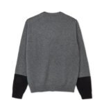 CDG Shirt Forever Round Neck Contrast Grey Cardigan