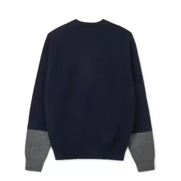 CDG Shirt Forever Round Neck Contrast Navy Jumper