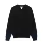 CDG Shirt Forever V-Neck Contrast Black Jumper