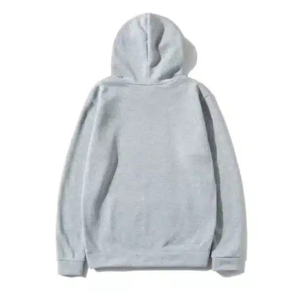 Comme Des Garcons Logo Printed Grey Hoodie