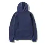 Comme Des Garcons Logo Printed Navy Blue Hoodie