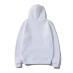 Comme Des Garcons Logo Printed White Hoodie