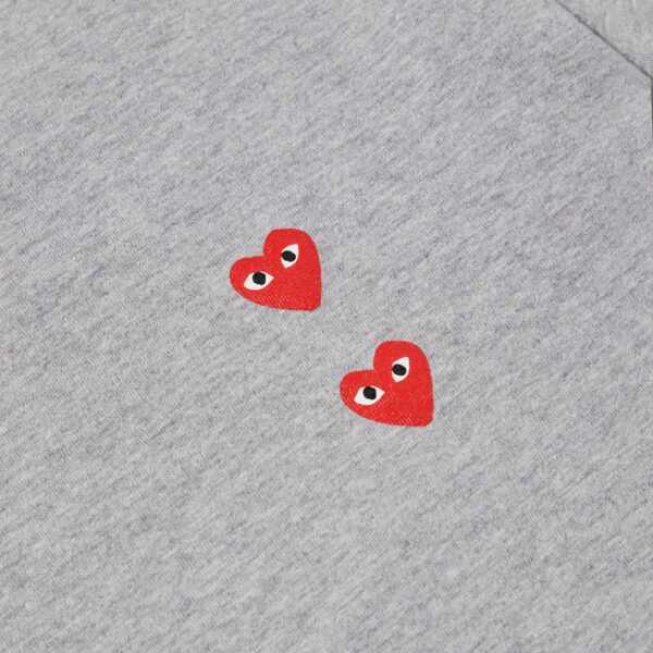 Comme des Garçons Play Multi Red Heart Longsleeve T-Shirt