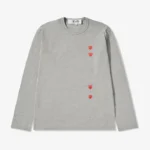 Comme des Garçons Play Multi Red Heart Longsleeve T-Shirt