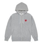 PLAY Comme des Garçons Logo with 5 Hearts Hoodie