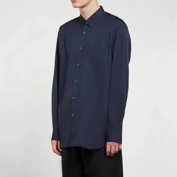 Shirt Forever Wide Fit Cotton Navy Shirt